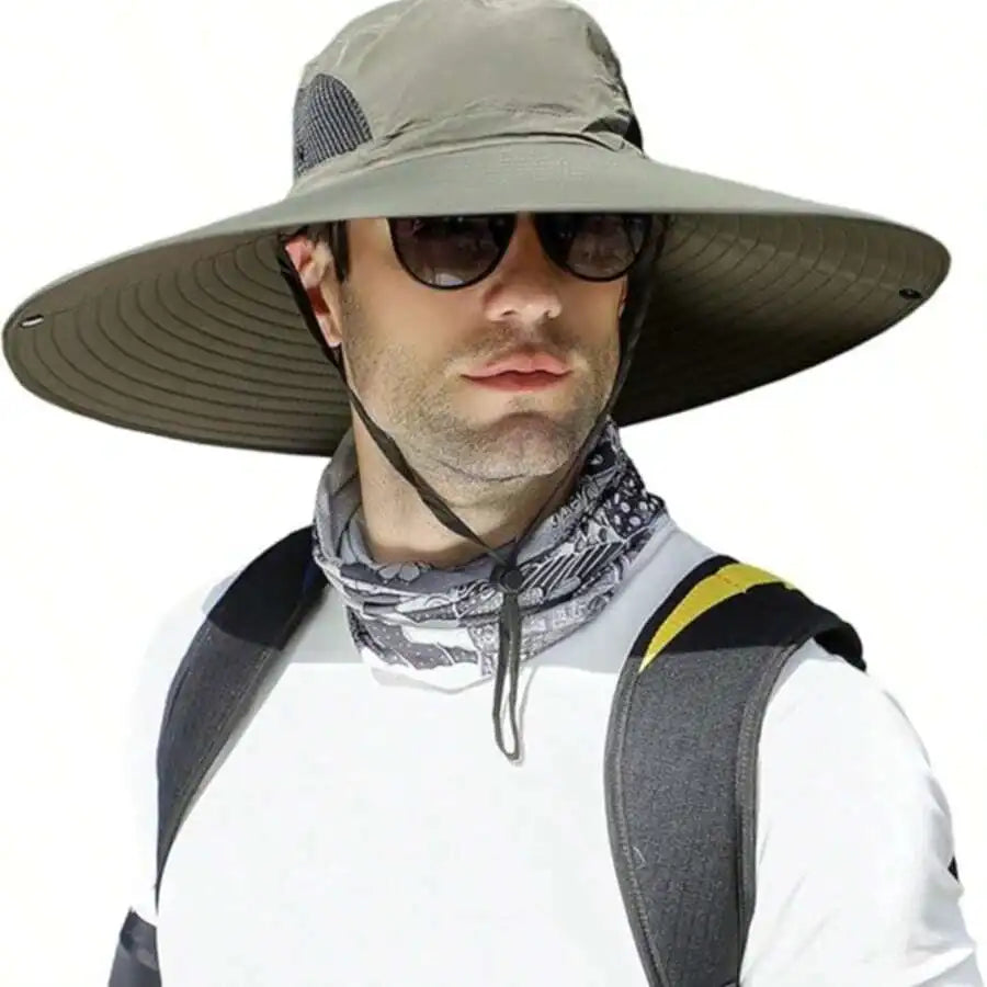 Solar Powered Sun Hat With Fan For Outdoor Hiking Camping