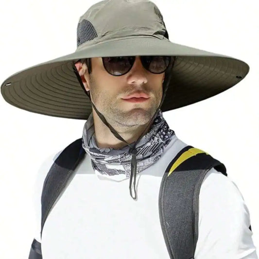 Solar Powered Sun Hat With Fan For Outdoor Hiking Camping
