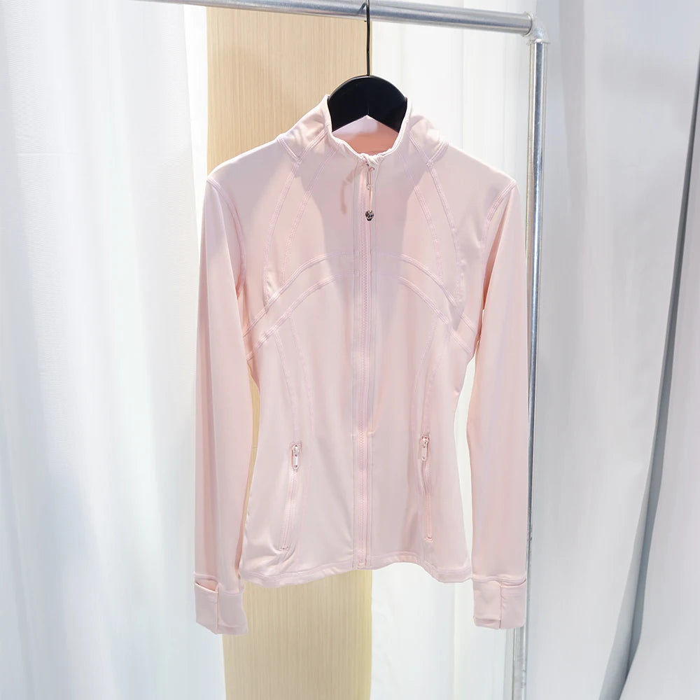 Lulu Flora Stand Collar Jacket Quick Dry Yoga Outerwear
