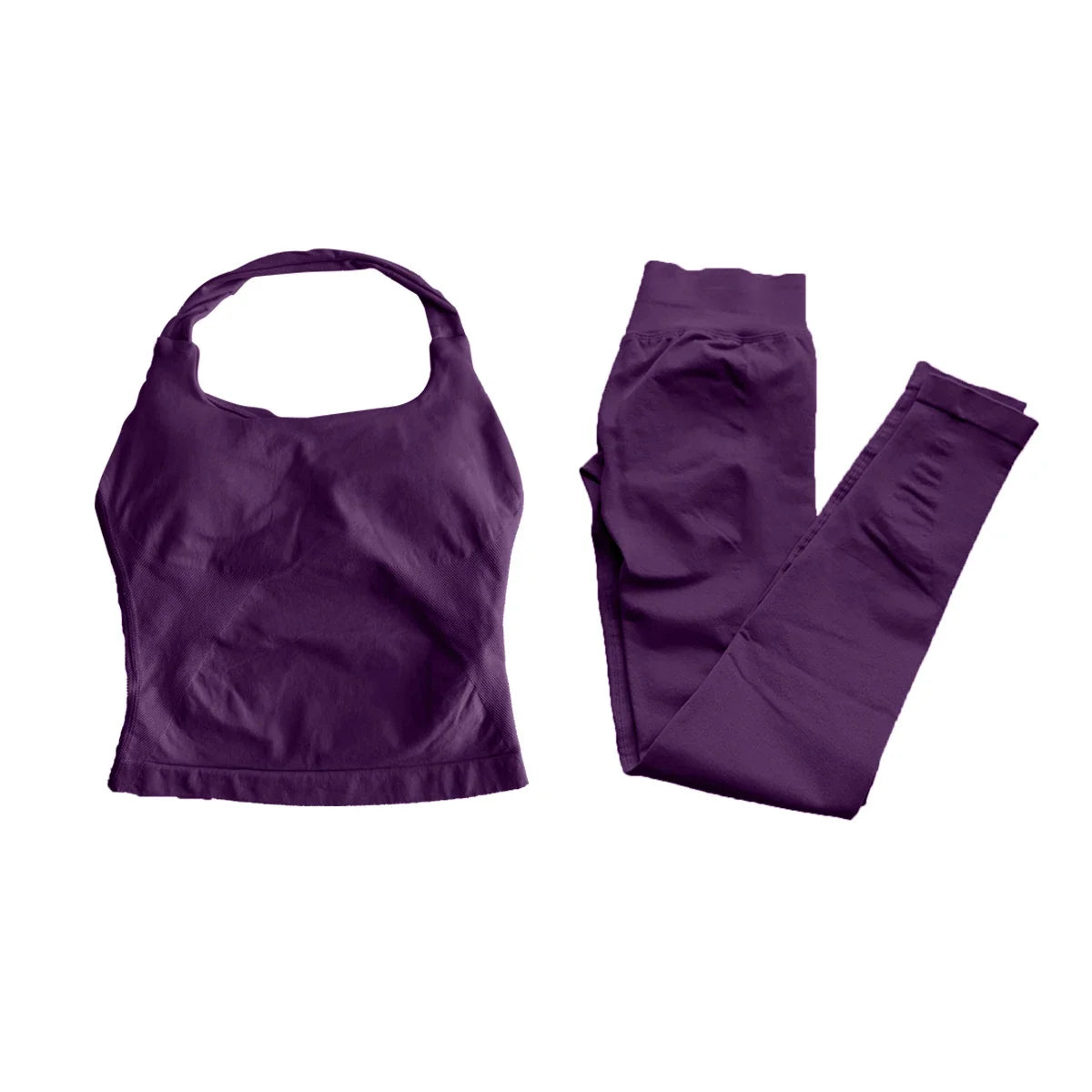 Impact Fitness Halter Top Set With High Waist Leggings