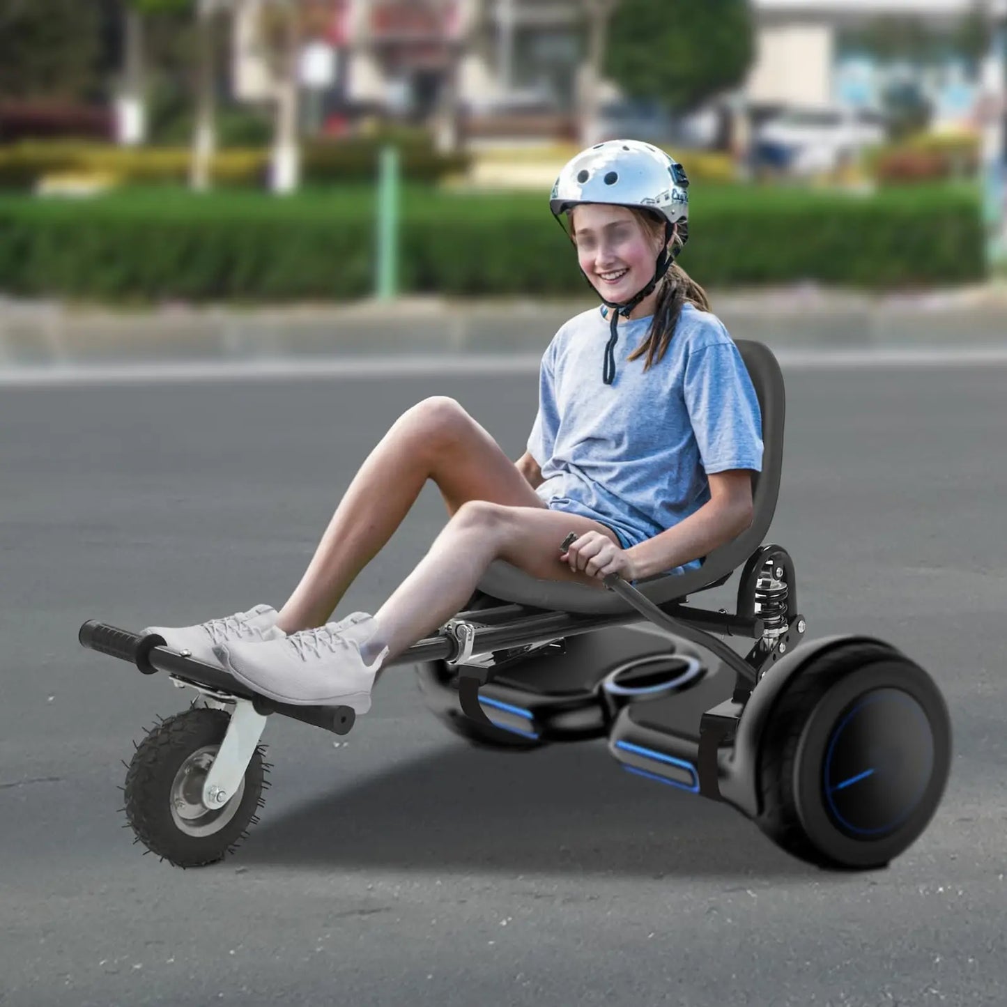 Bymaocar Hoverboard Seat Attachment Go Kart With Adjustable Frame