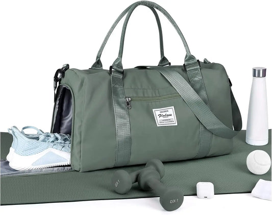 Canvas Women's Gym Bag And Travel Duffel Carry-On For Weekends