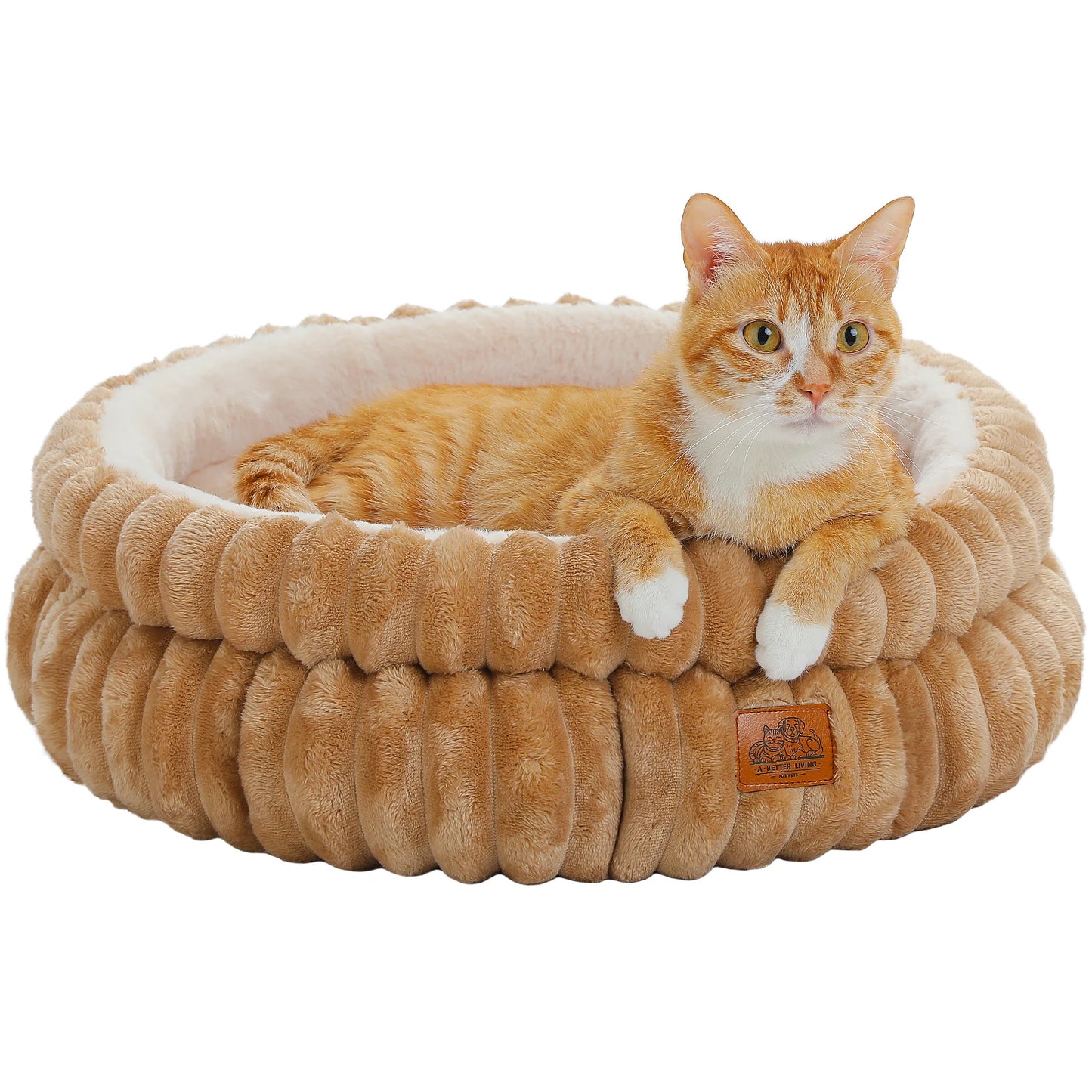 PAWZ Road Round Pet Bed for Dogs and Cats Washable