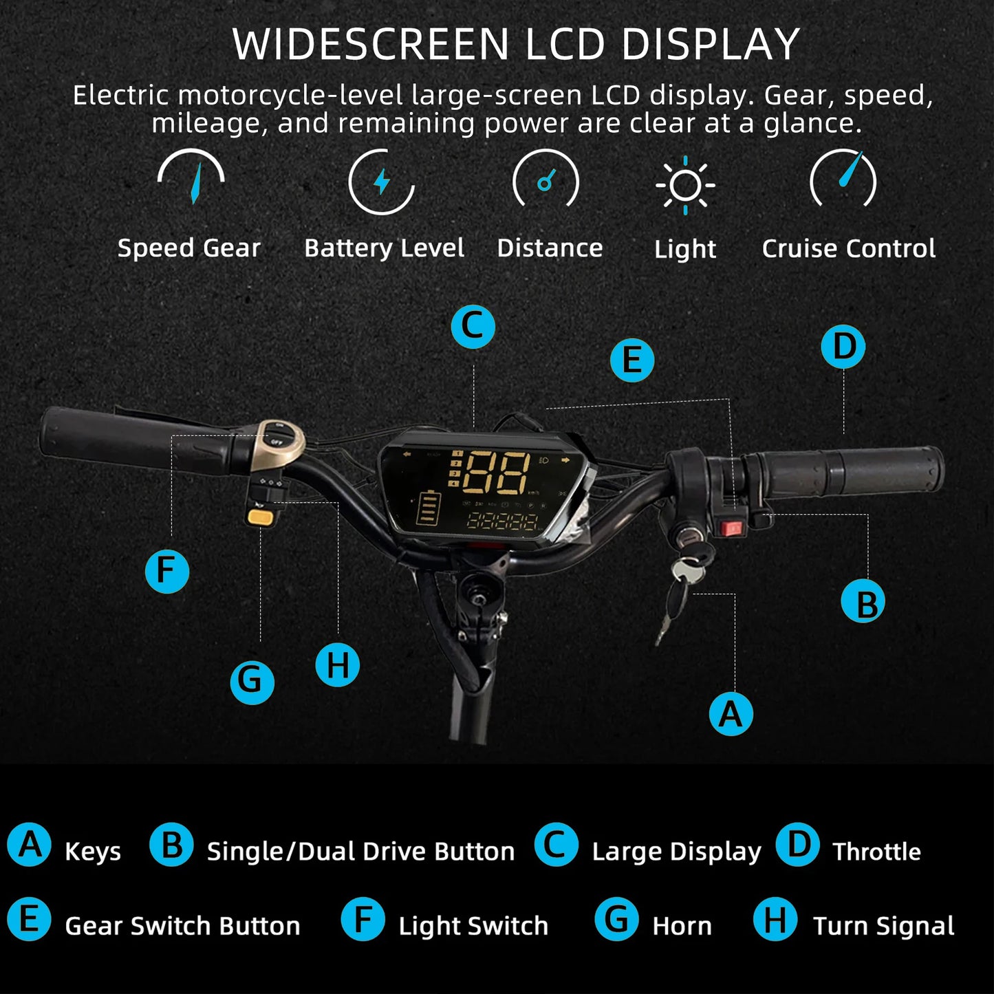 Jueshuai 6000W Dual Motor Electric Scooter For Adults