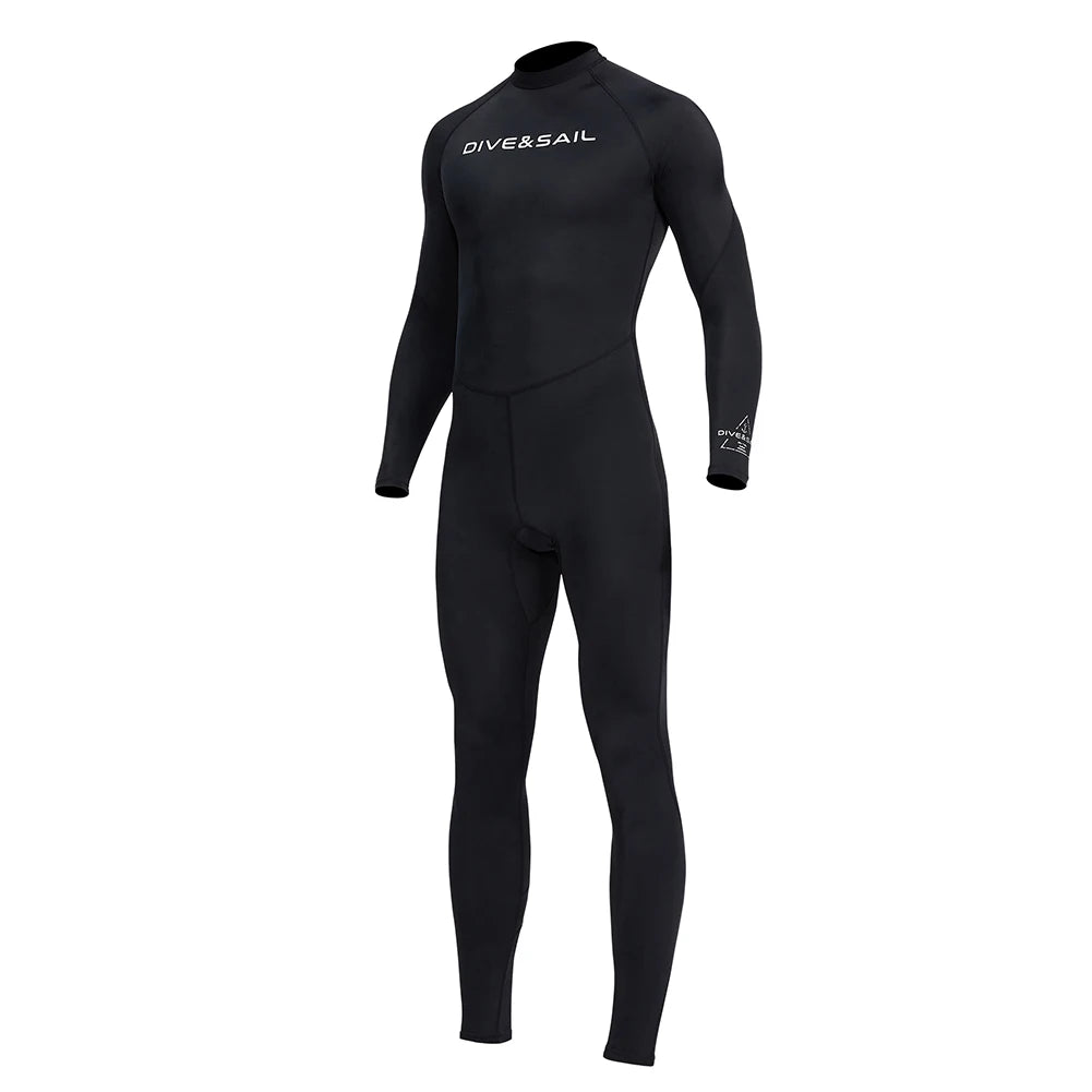 Alloet Men Diving Protection Long Sleeve Sunscreen Swimsuit
