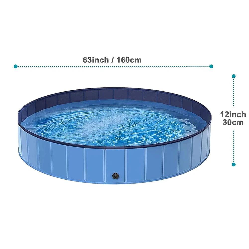 Foldable Dog Swimming Pool Portable Bath Tub For Large Dogs
