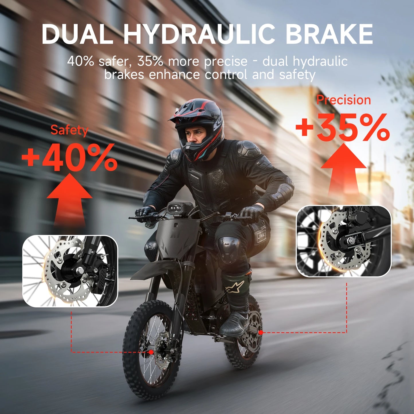 QRONGE X1 Spark Electric Dirt Bike 4500W Peak 60V Battery