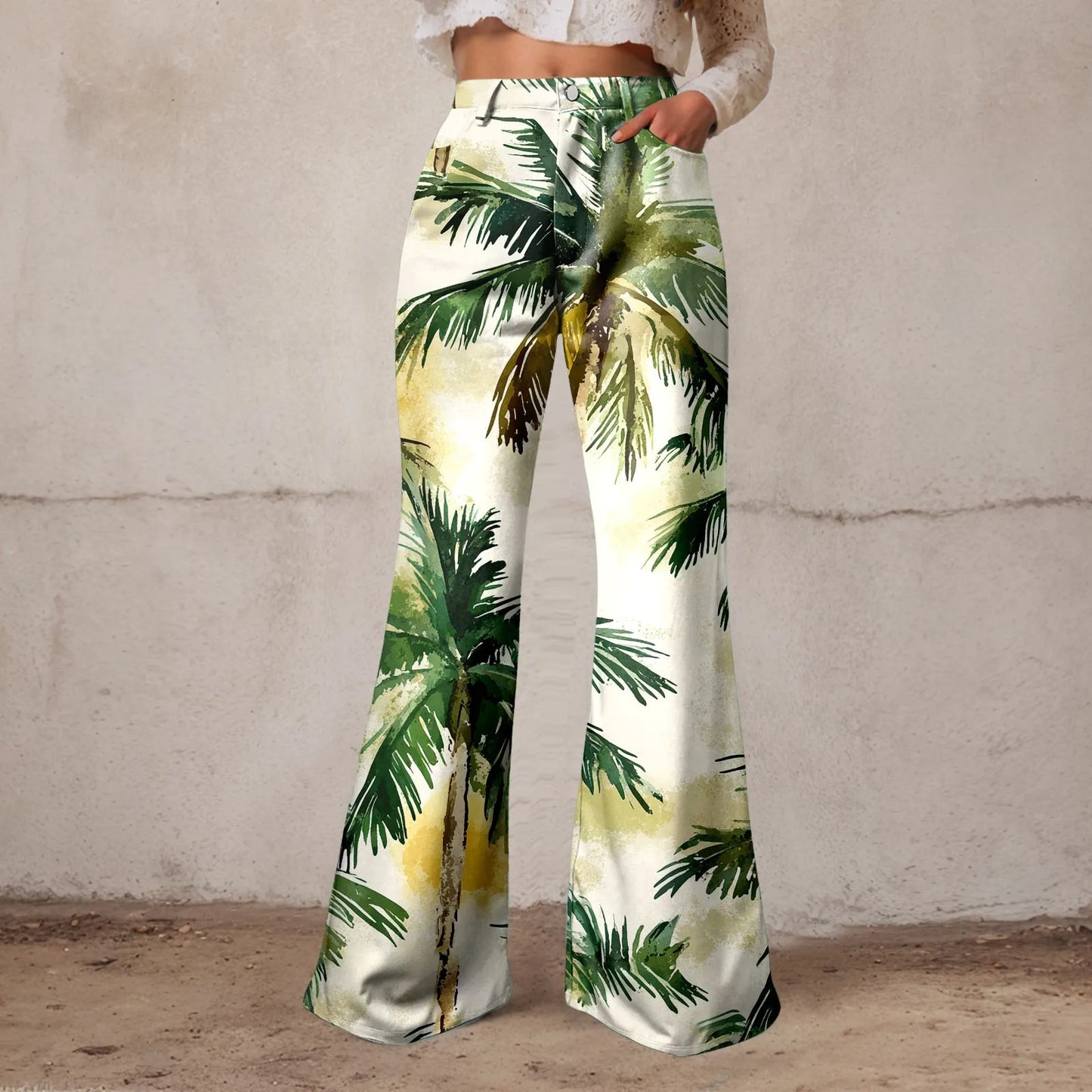 Women Baggy High Waist Wide Leg Jeans Washed Denim