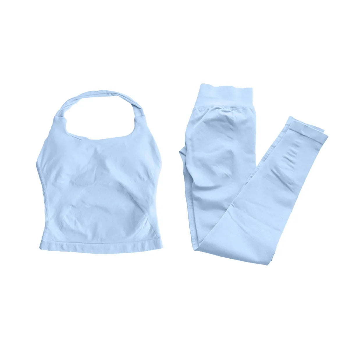 Impact Fitness Halter Top Set With High Waist Leggings