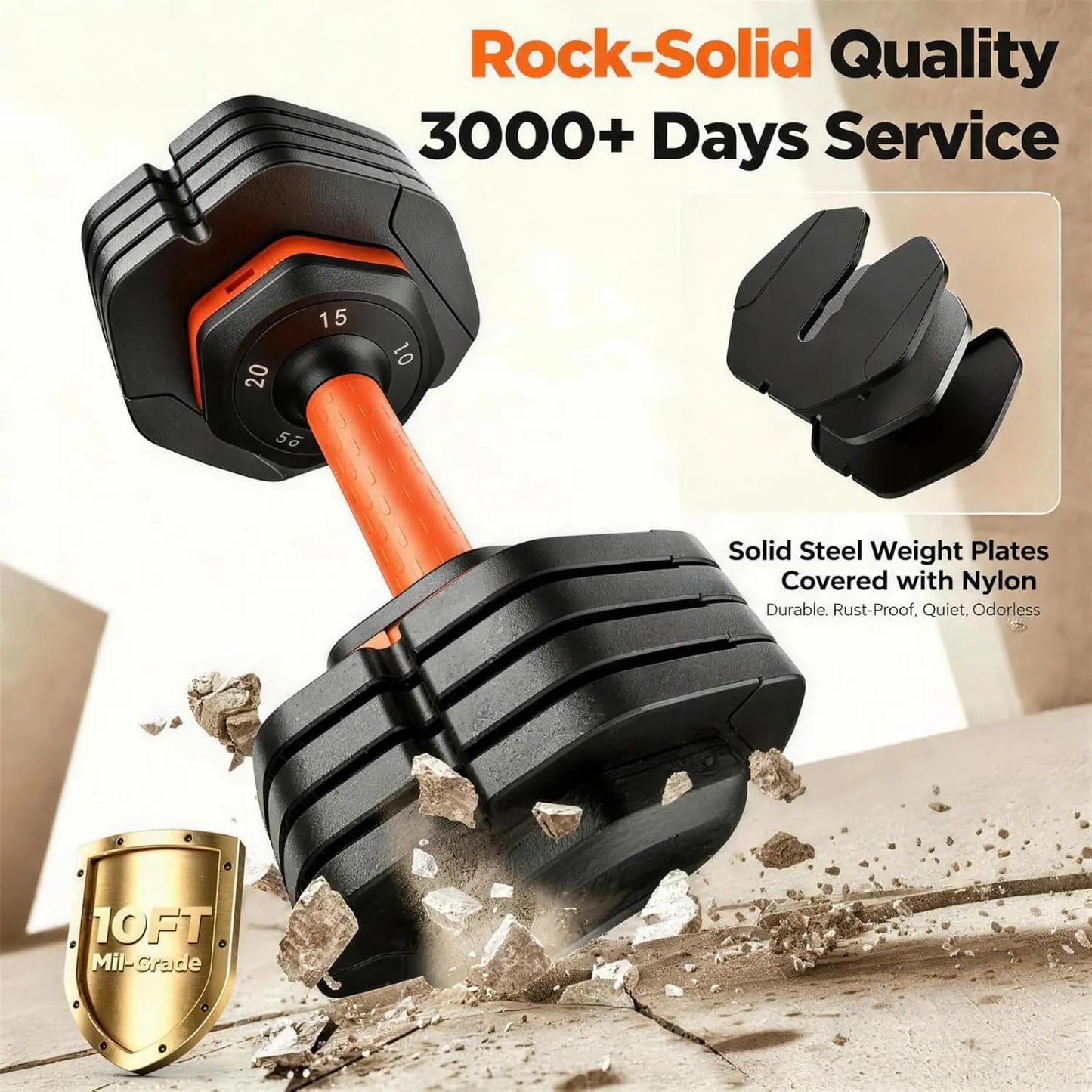 FDB2 Adjustable Dumbbell Set With Storage Box For Home Gym