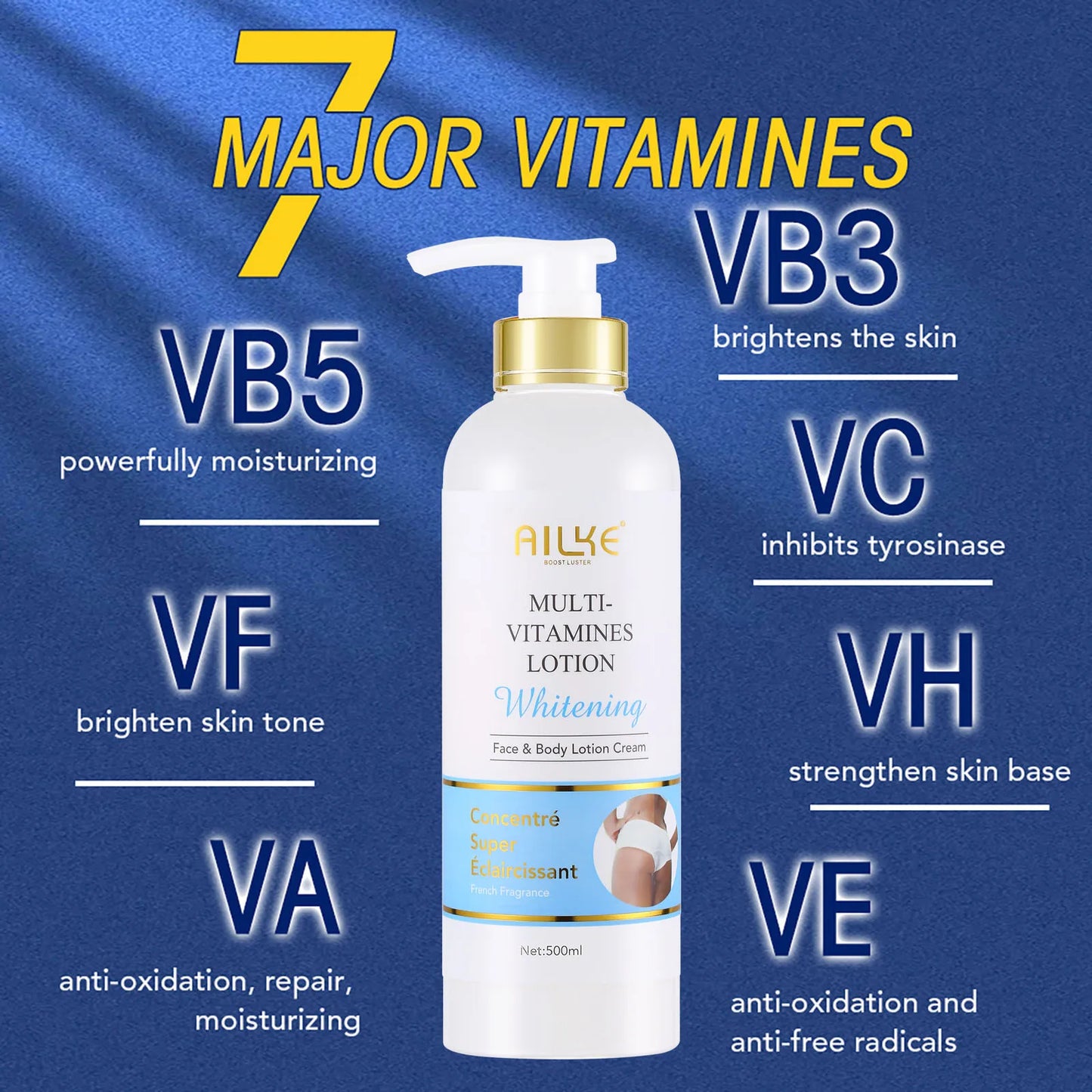 AILKE Multivitamin Whitening Body Lotion With Vitamins A And E