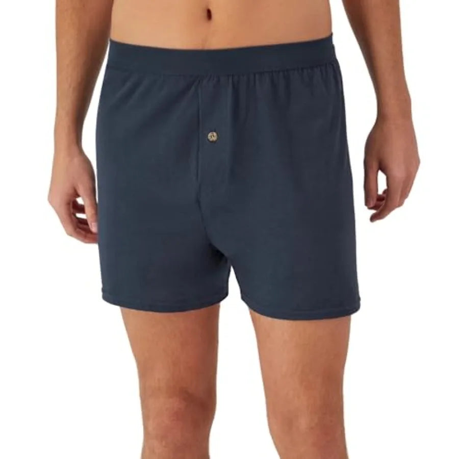 Men's Bamboo Fiber Boxers Pack, Breathable Underwear, Multi Pack