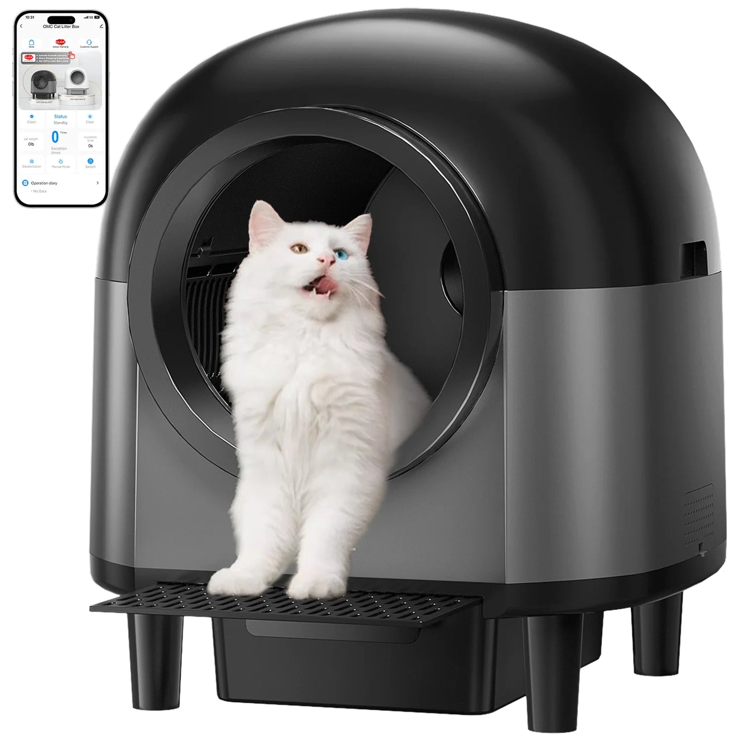 REDSASA Self Cleaning Automatic Cat Litter Box With App Control