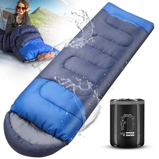 Ultralight Waterproof Windproof 4-Season Sleeping Bag With Compression Sack