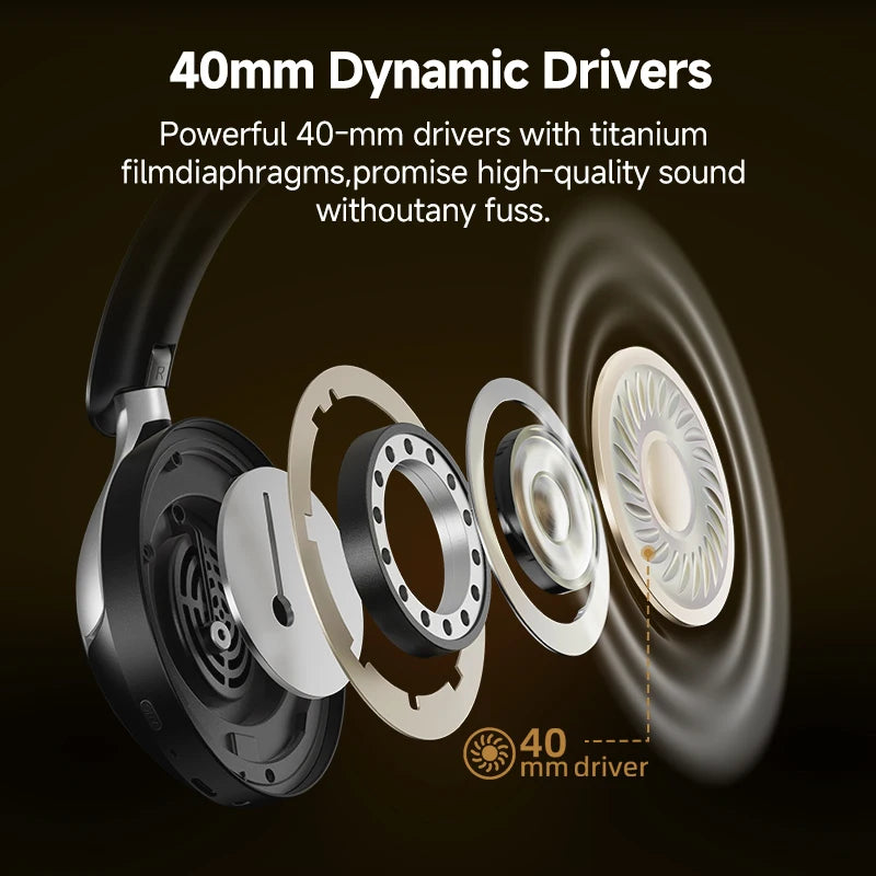 QCY H3 Pro ANC Wireless Over Ear Headphones with LDAC
