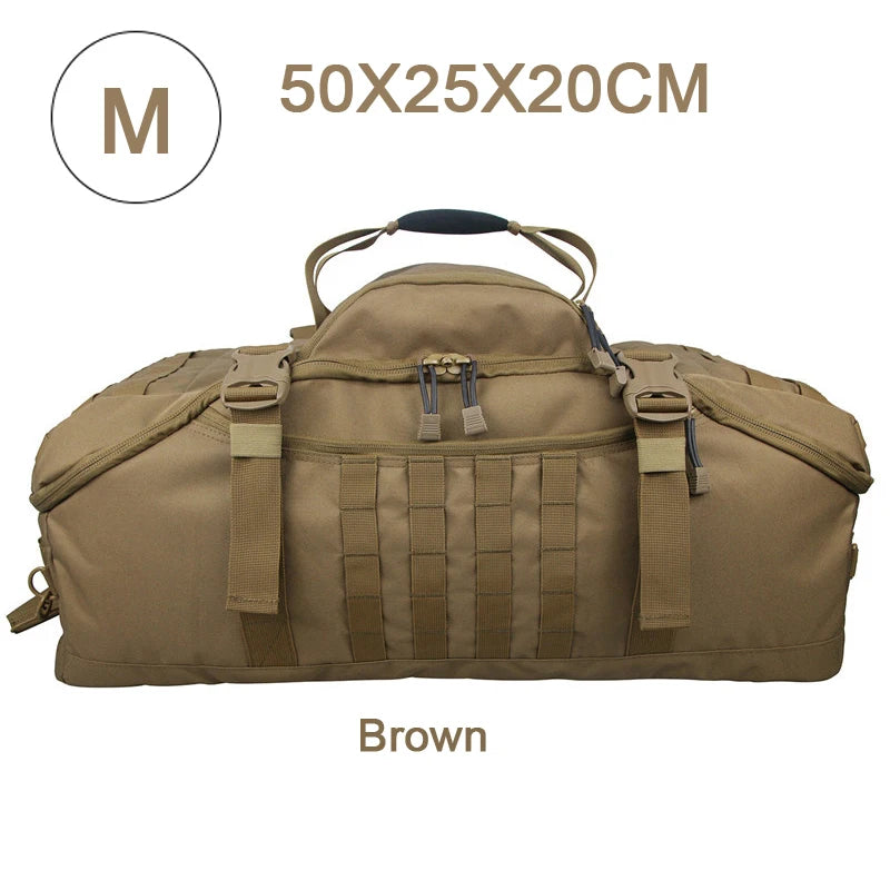 LQARMY 3 Way Duffle Bag Travel Backpack Crossbody Handbag