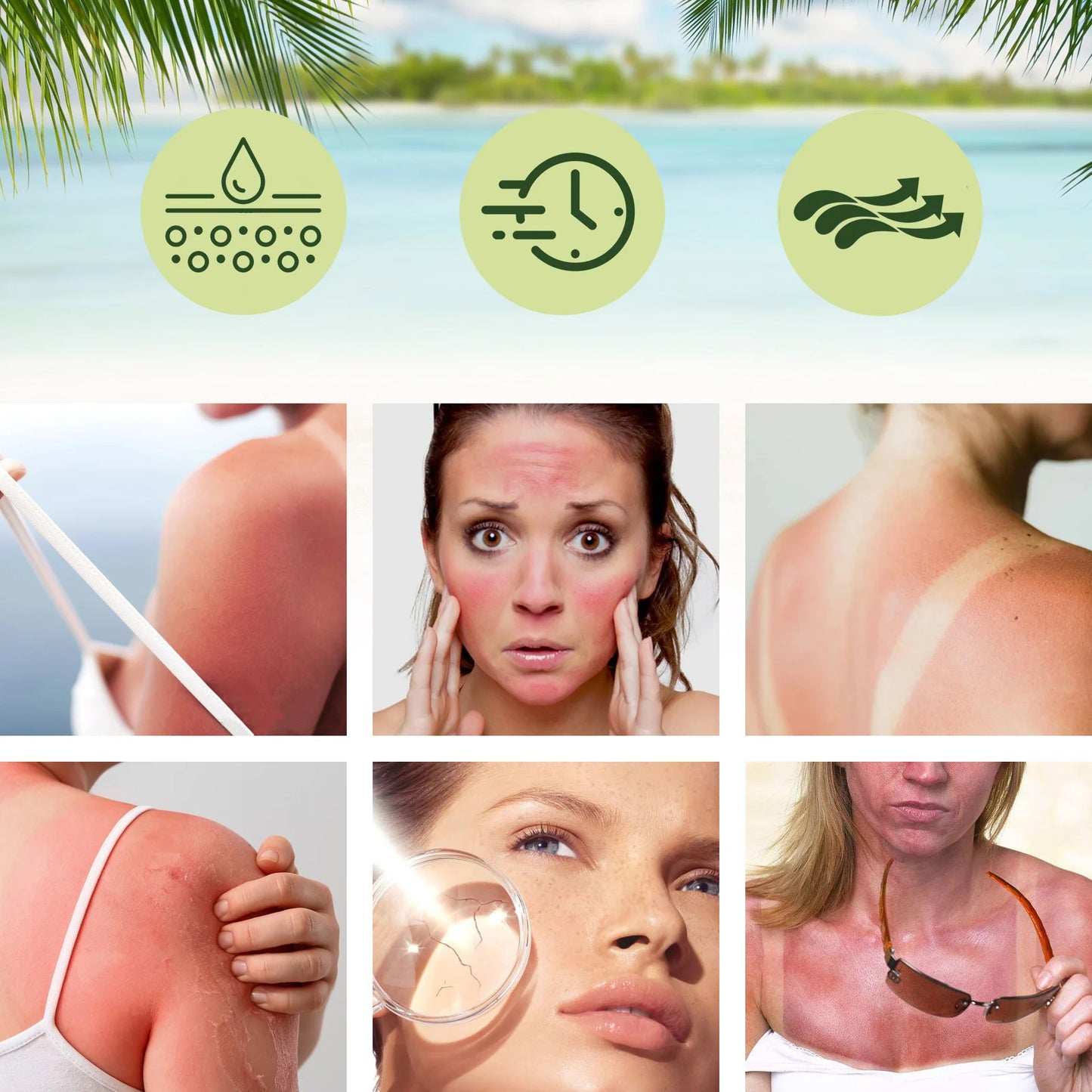 Ouhoe Aloe Vera Sunscreen SPF 50 Hydrating Protective Cream