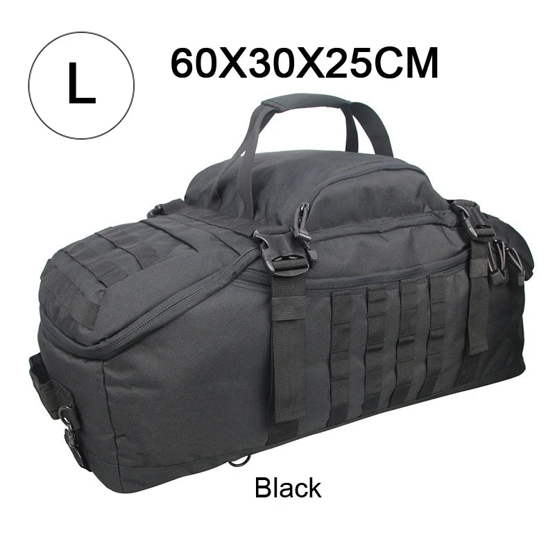 LQARMY 3 Way Duffle Bag Travel Backpack Crossbody Handbag