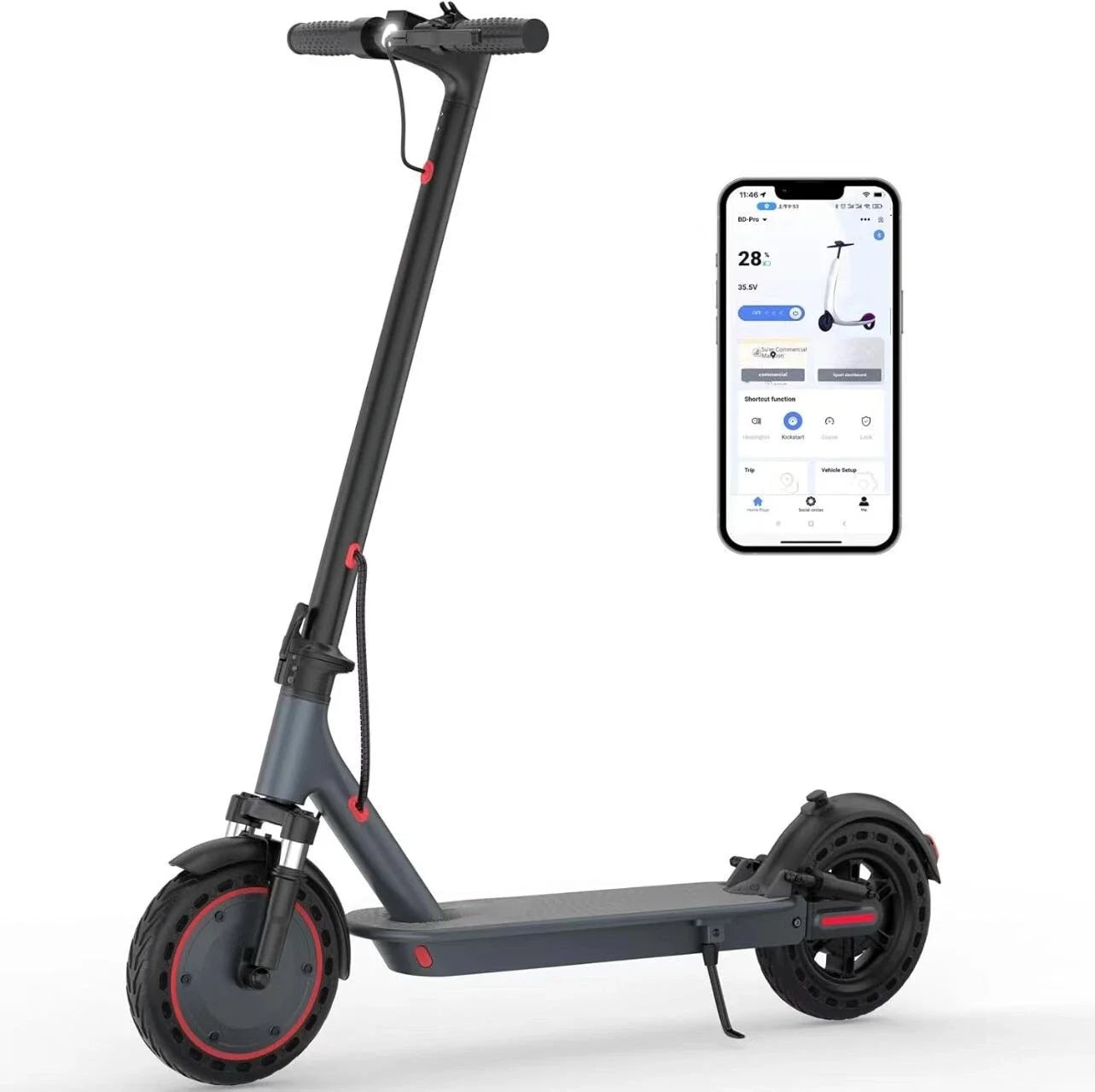 AOVOPRO TMAX Electric Scooter 500W Shock Absorbing Foldable