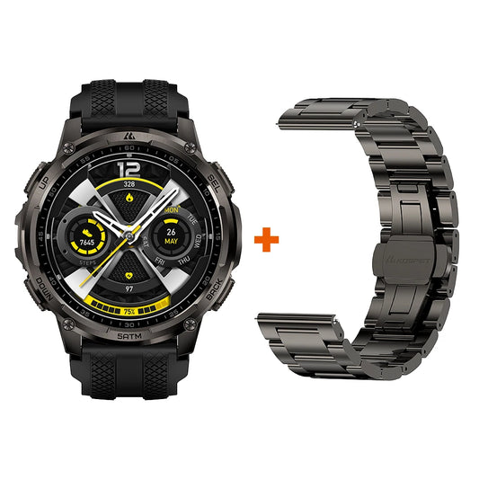 KOSPET Tank T4C Rugged Smartwatch With Dual GPS And Flashlight