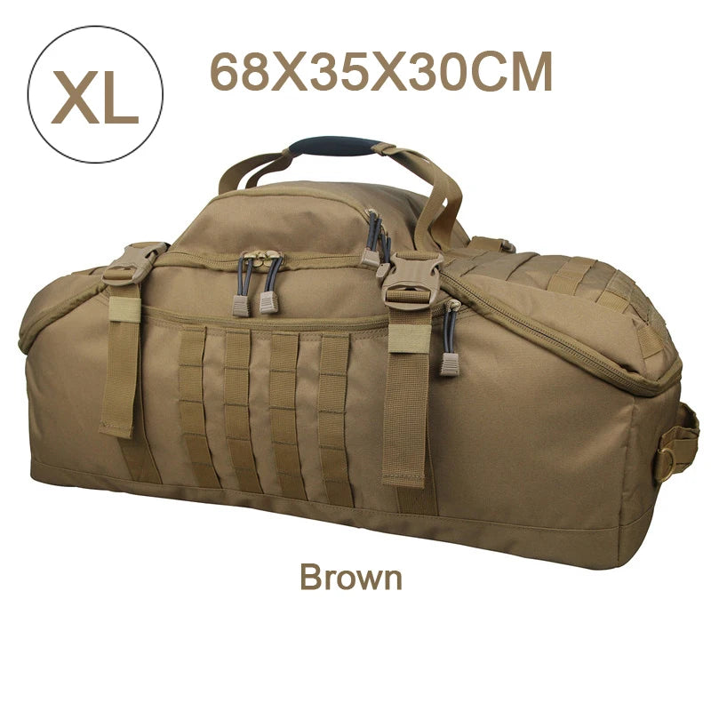 LQARMY 3 Way Duffle Bag Travel Backpack Crossbody Handbag