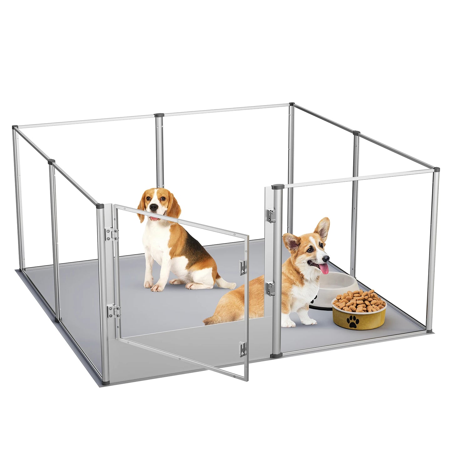 Bingopaw Acrylic Dog Playpen With Waterproof Whelping Pad