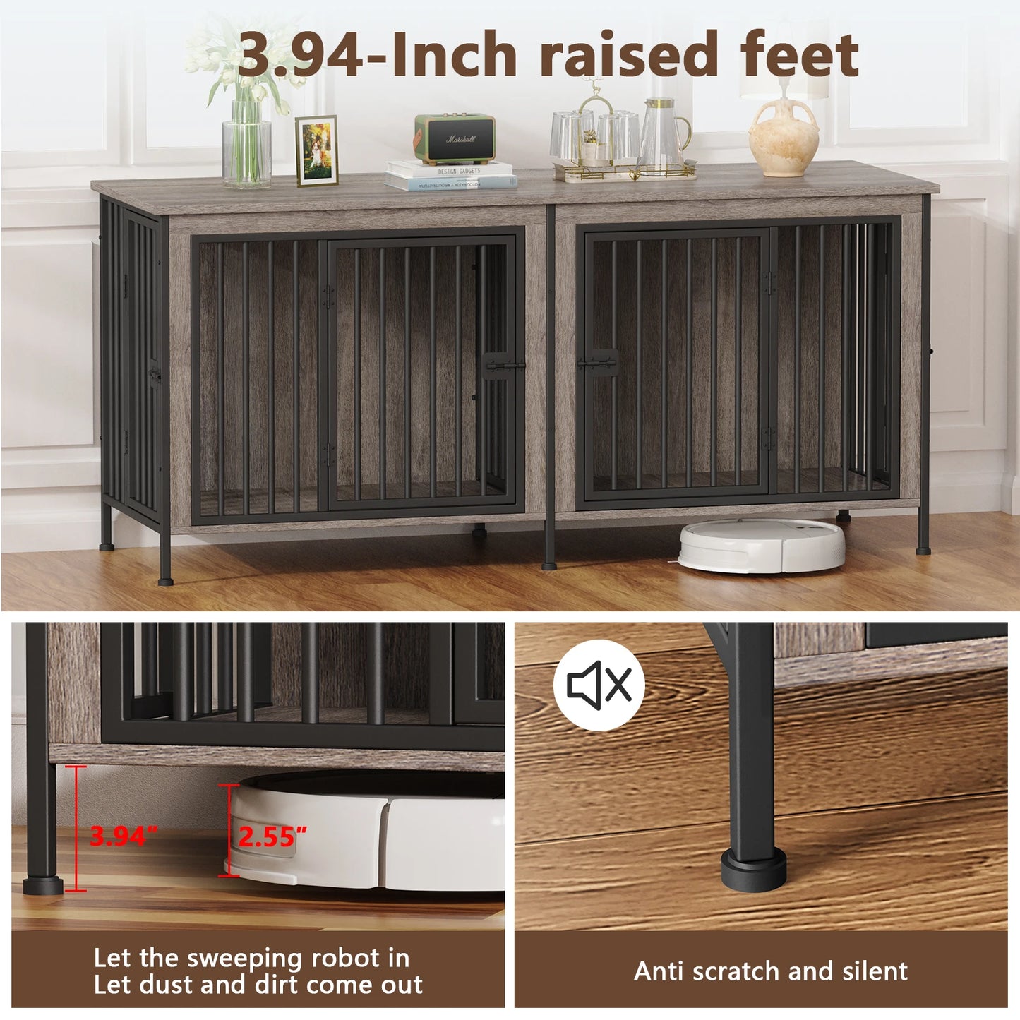 Heavy Duty Dog Crate Furniture Multi Functional Kennel Table