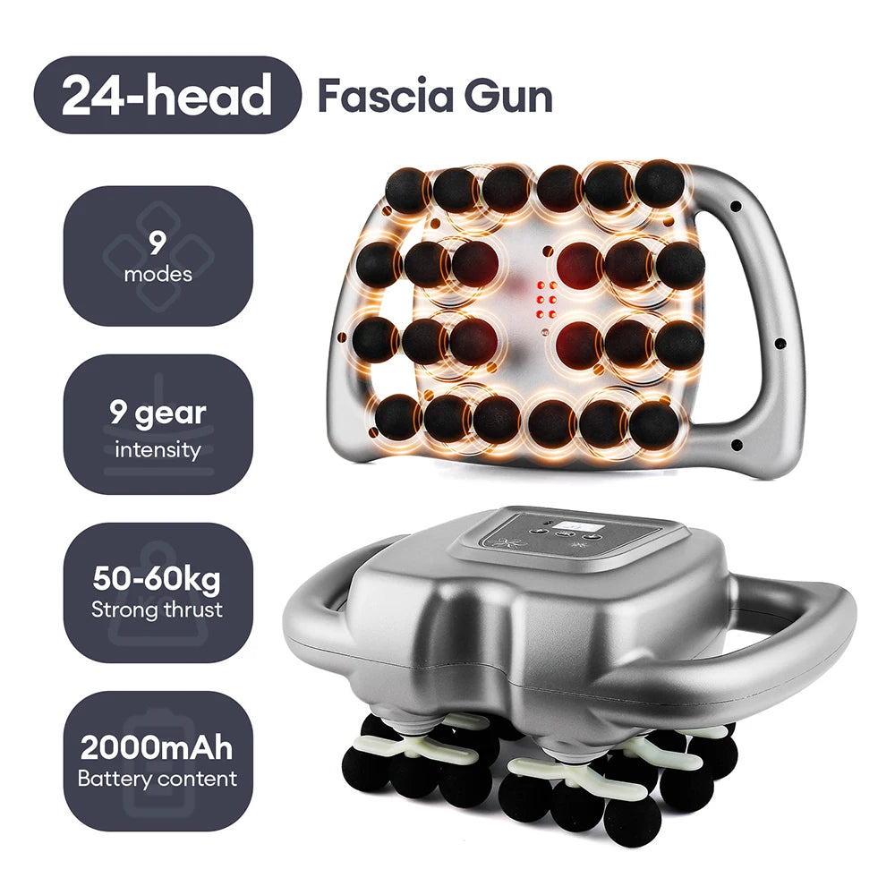 Foreverlily 22-Head Fascia Gun High-Frequency Massager