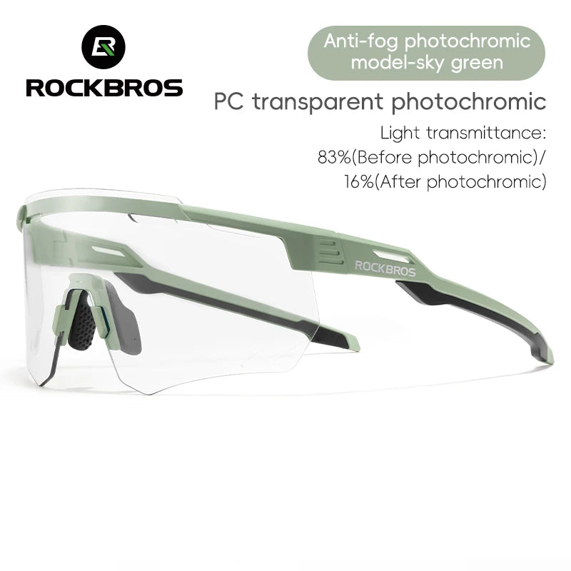 ROCKBROS Photochromic Cycling Glasses UV400 MTB Road