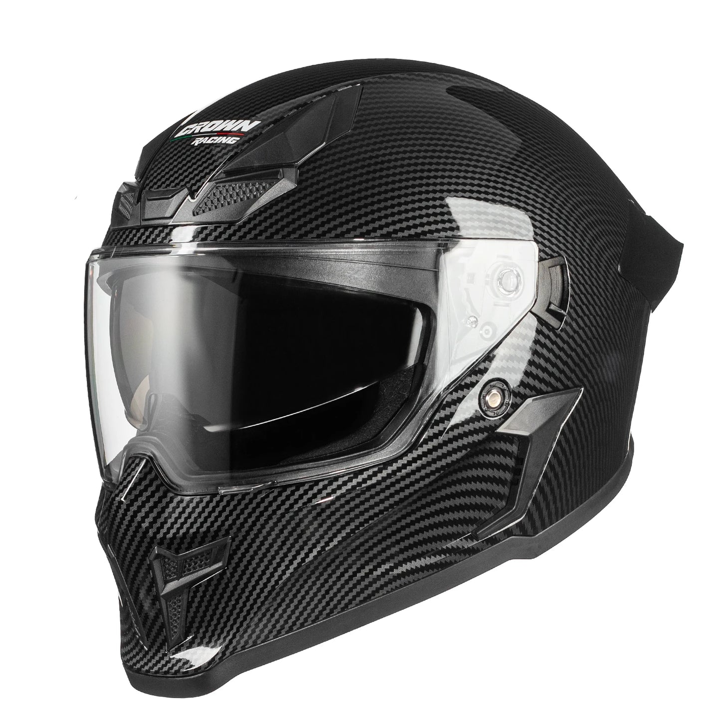 Crown Racing Model 601 Full Face DOT Helmet With Visors