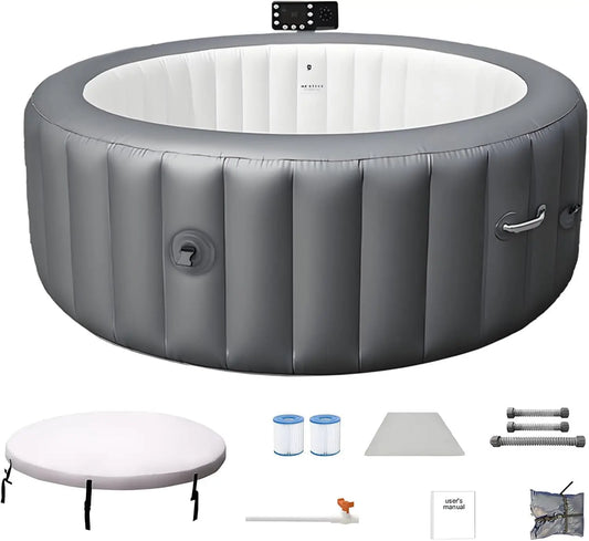 Inflatable Hot Tub Spa Outdoor Use With 180 Air Jets