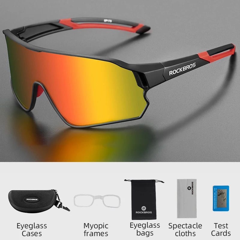 ROCKBROS Cycling Glasses UV400 Polarized Unisex Sports Eyewear SP179