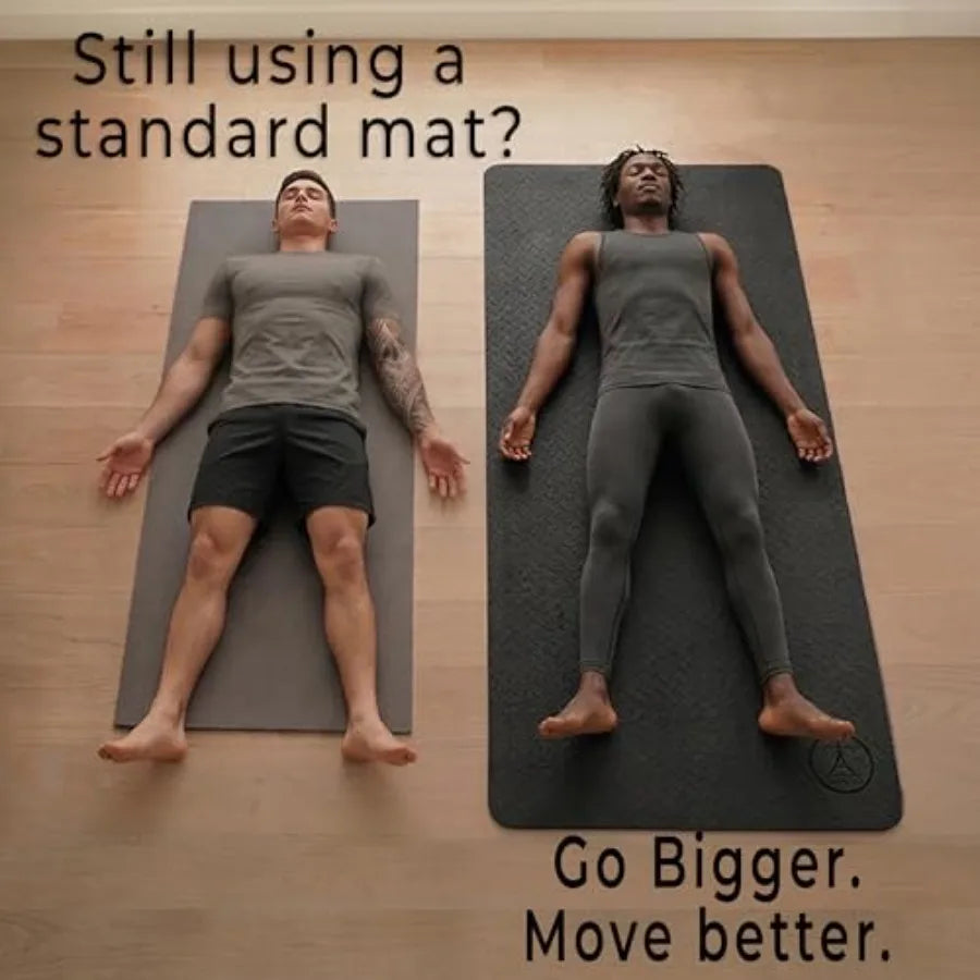 Extra Thick Yoga Mat For Total Joint Cushioning And Comfort