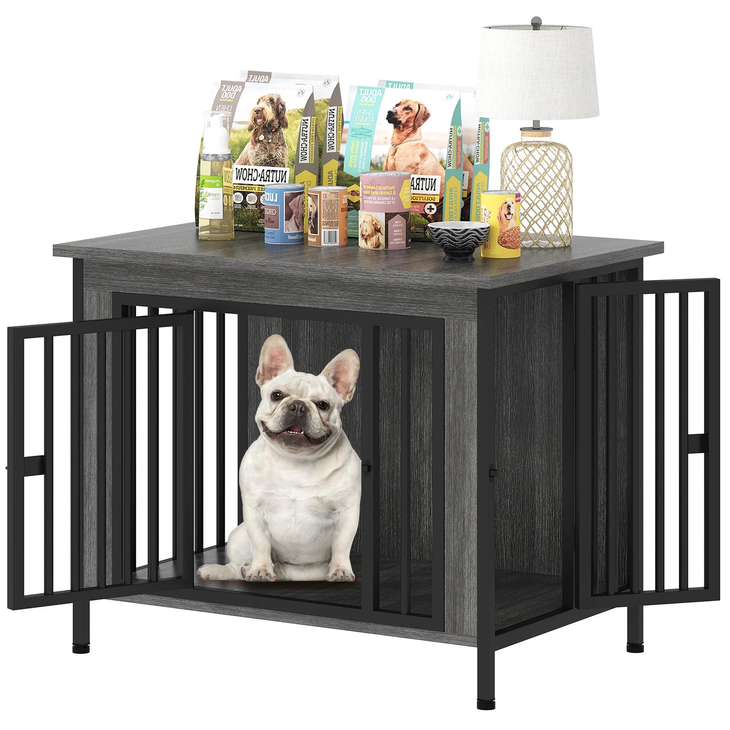Heavy Duty Dog Crate Furniture Multi Functional Kennel Table