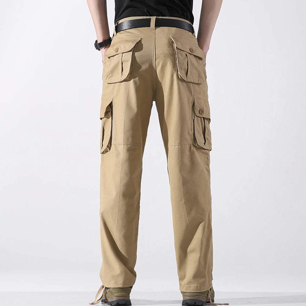 Six Pocket Men's Cargo Pants 100 Percent Cotton Work Trousers