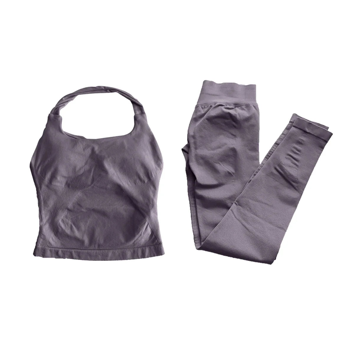 Impact Fitness Halter Top Set With High Waist Leggings