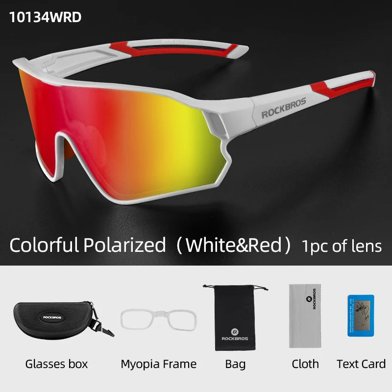 ROCKBROS Cycling Glasses UV400 Polarized Unisex Sports Eyewear SP179