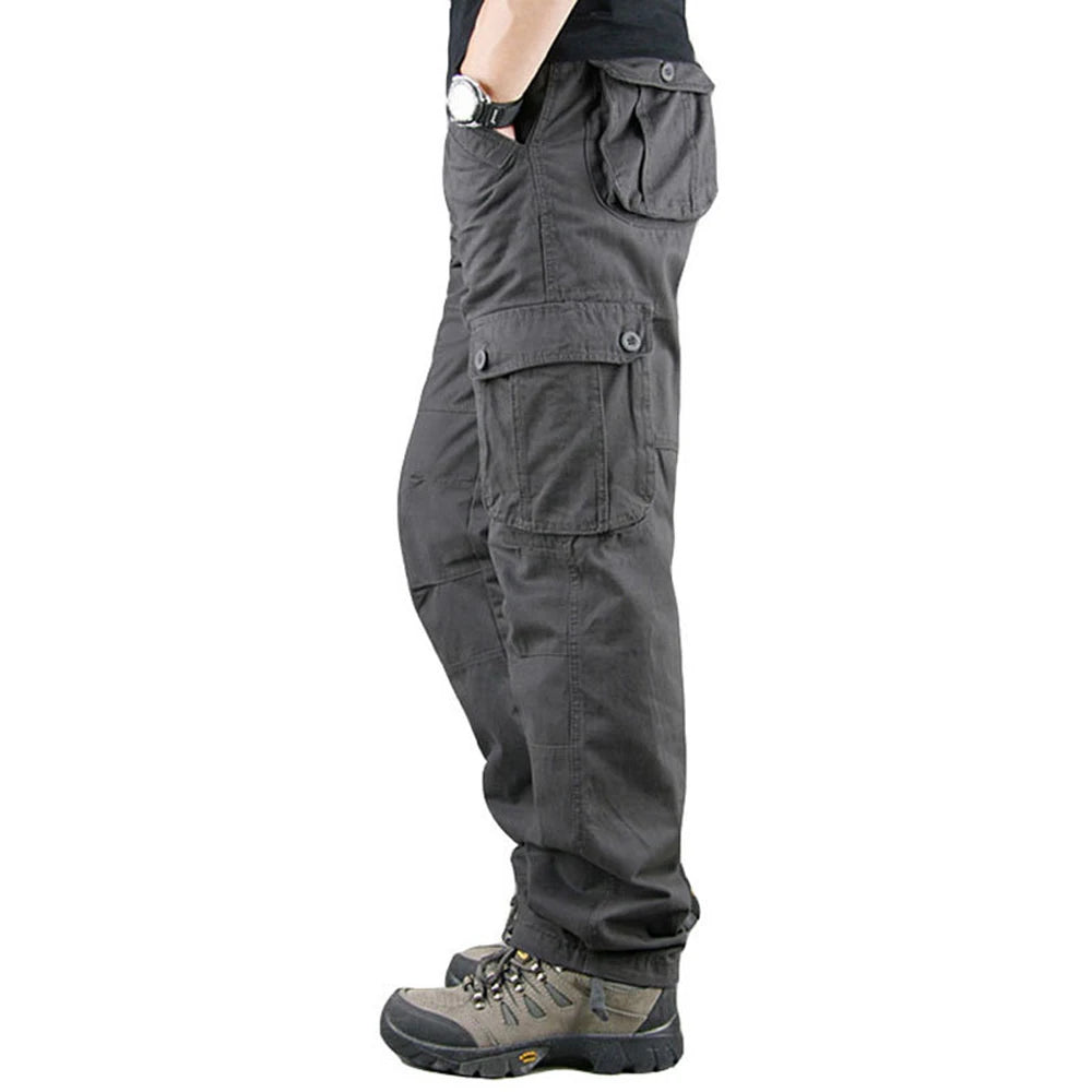 Six Pocket Men's Cargo Pants 100 Percent Cotton Work Trousers