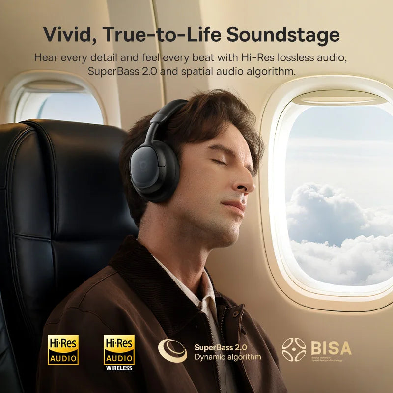 Baseus Bowie MH1 ANC Wireless Headphones With LDAC HiRes Audio