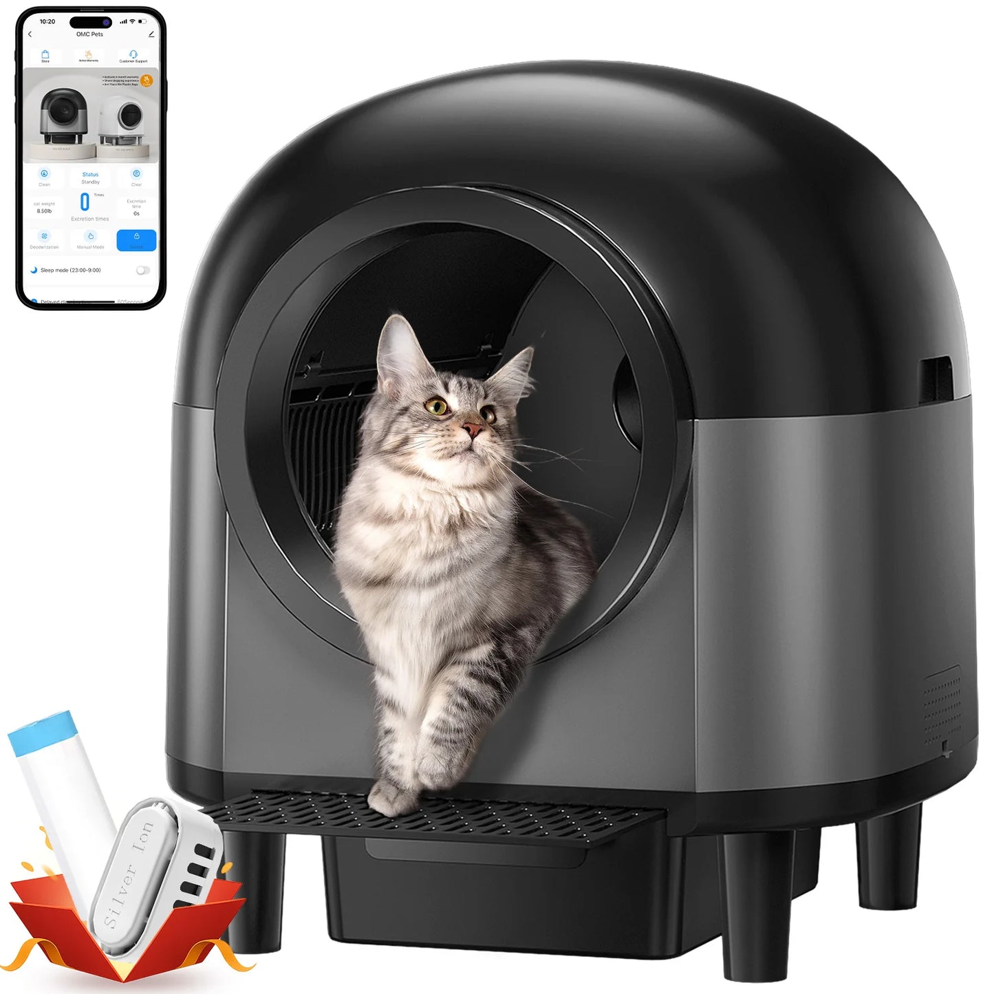 REDSASA Self Cleaning Automatic Cat Litter Box With App Control