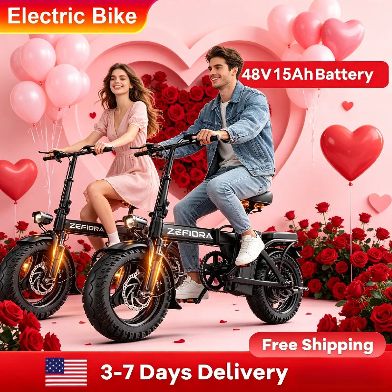 ZEFIORA Premium Electric Bike For Home Leisure Riding