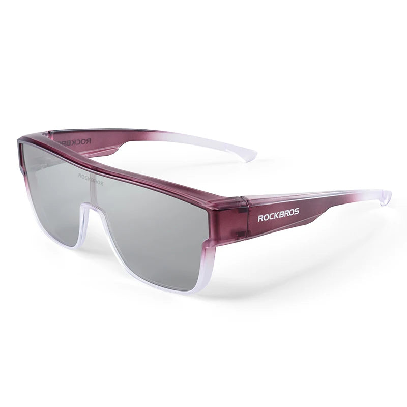 ROCKBROS Polarized Cycling Glasses UV400 Myopia Dual Wear Sunglasses