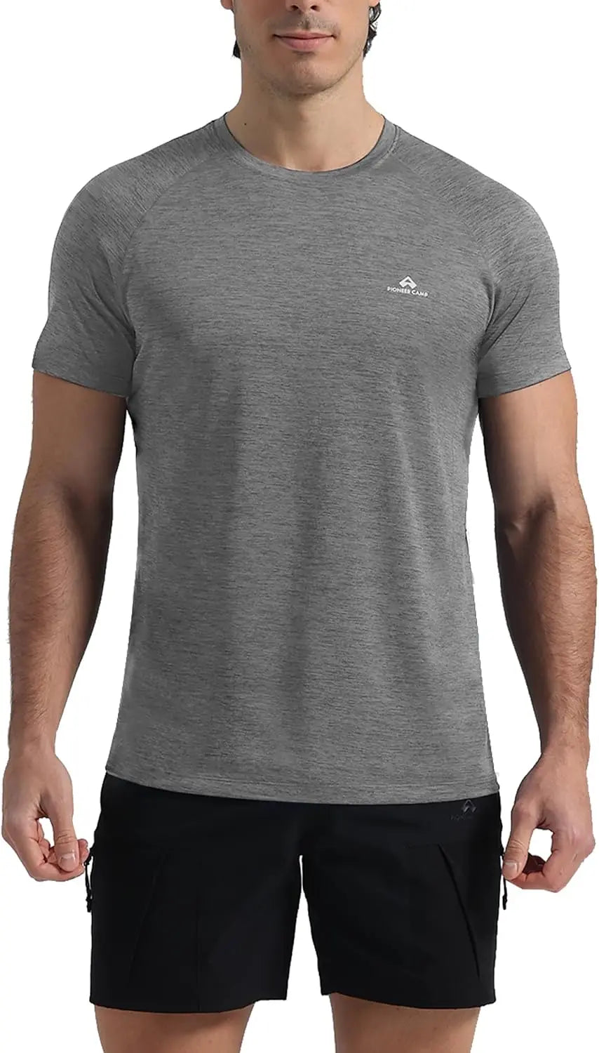 Pioneer Camp Men's Moisture Wicking Running Shirt UPF 50