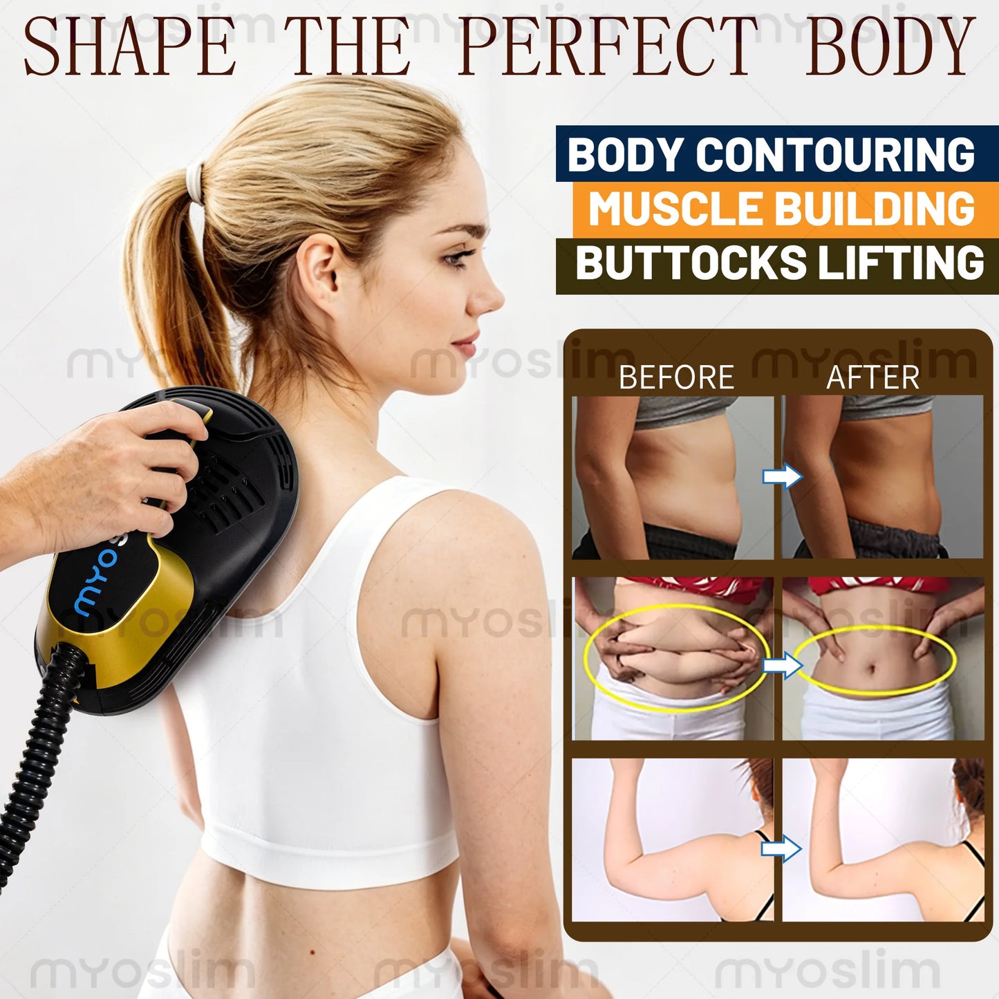 Myoslim 6500W EMS Neo RF Body Sculpt Machine Pro Therapy