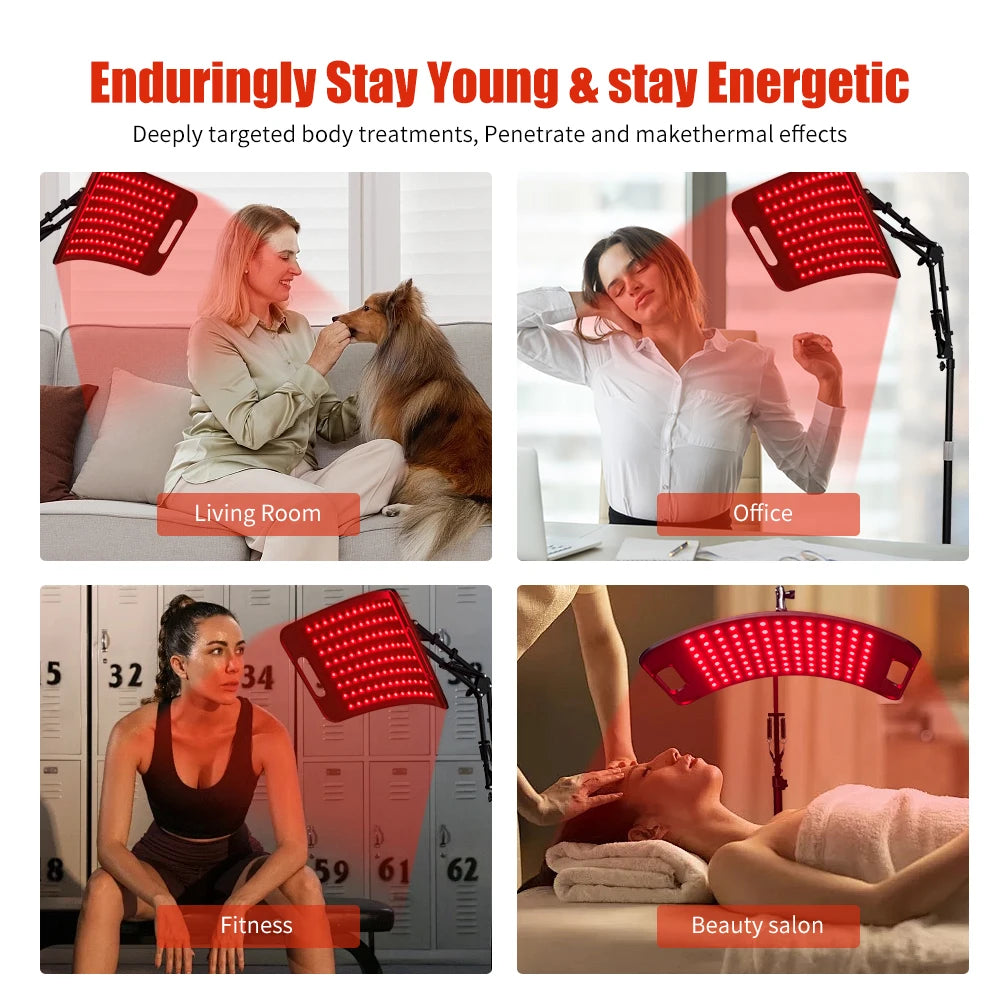 Near Infrared Red Light Therapy Panel With Stand And Timer