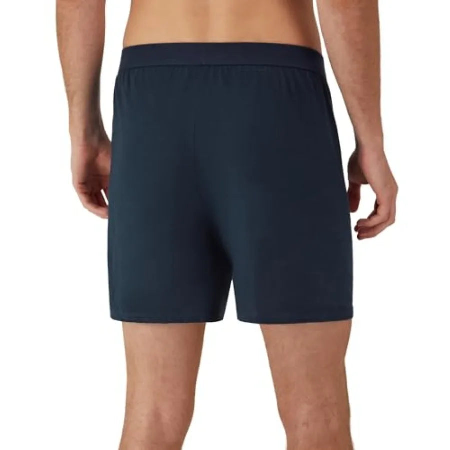 Men's Bamboo Fiber Boxers Pack, Breathable Underwear, Multi Pack