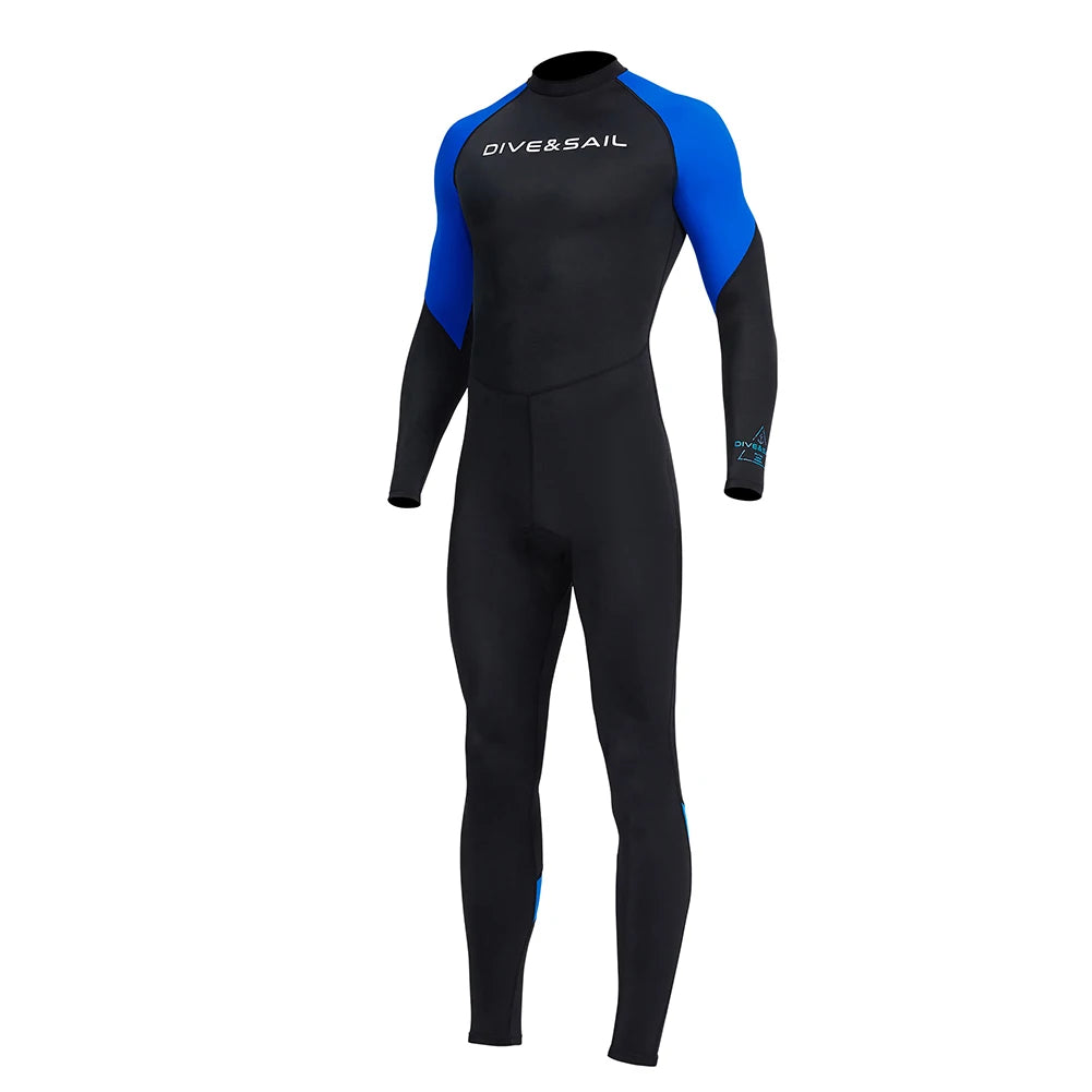 Alloet Men Diving Protection Long Sleeve Sunscreen Swimsuit
