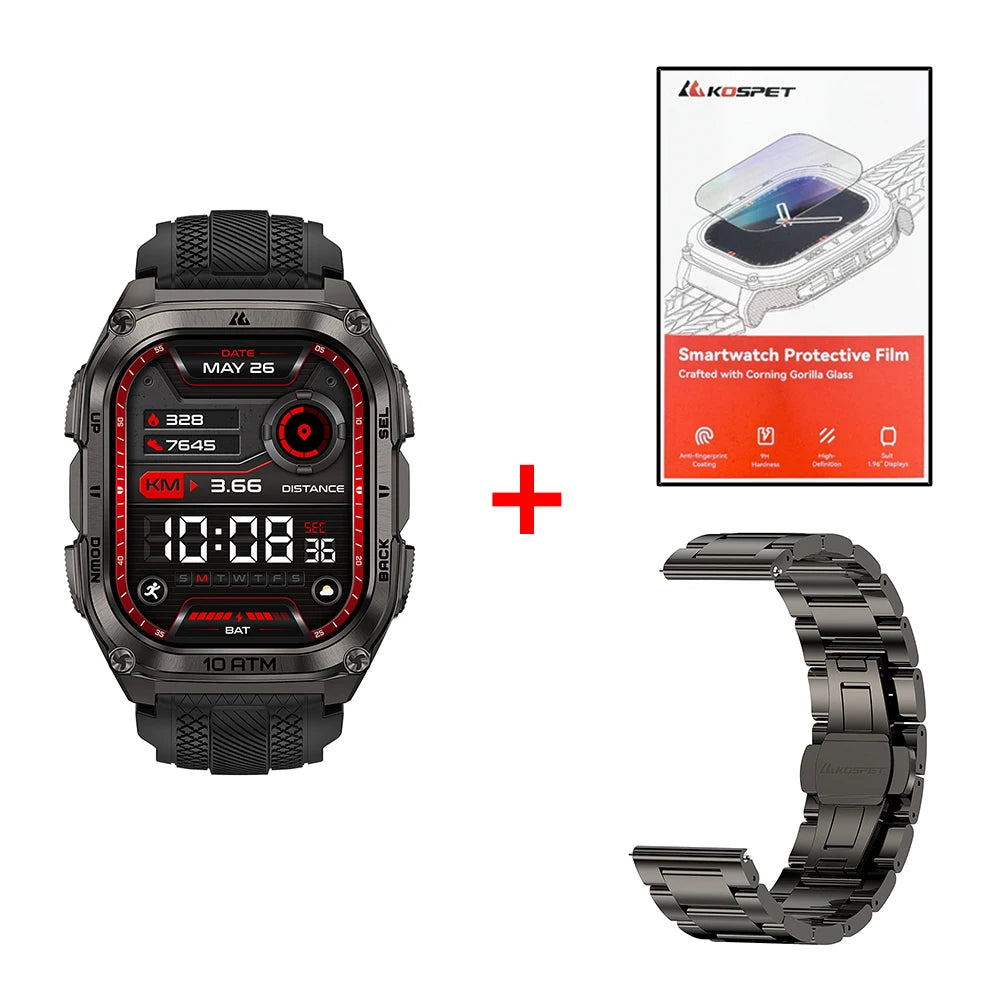 KOSPET Tank M4 Smart Watch GPS Offline Maps 10ATM Waterproof