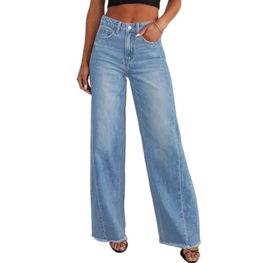 PRETTYGARDEN Wide Leg Jeans for Women High Waist Denim Palazzo