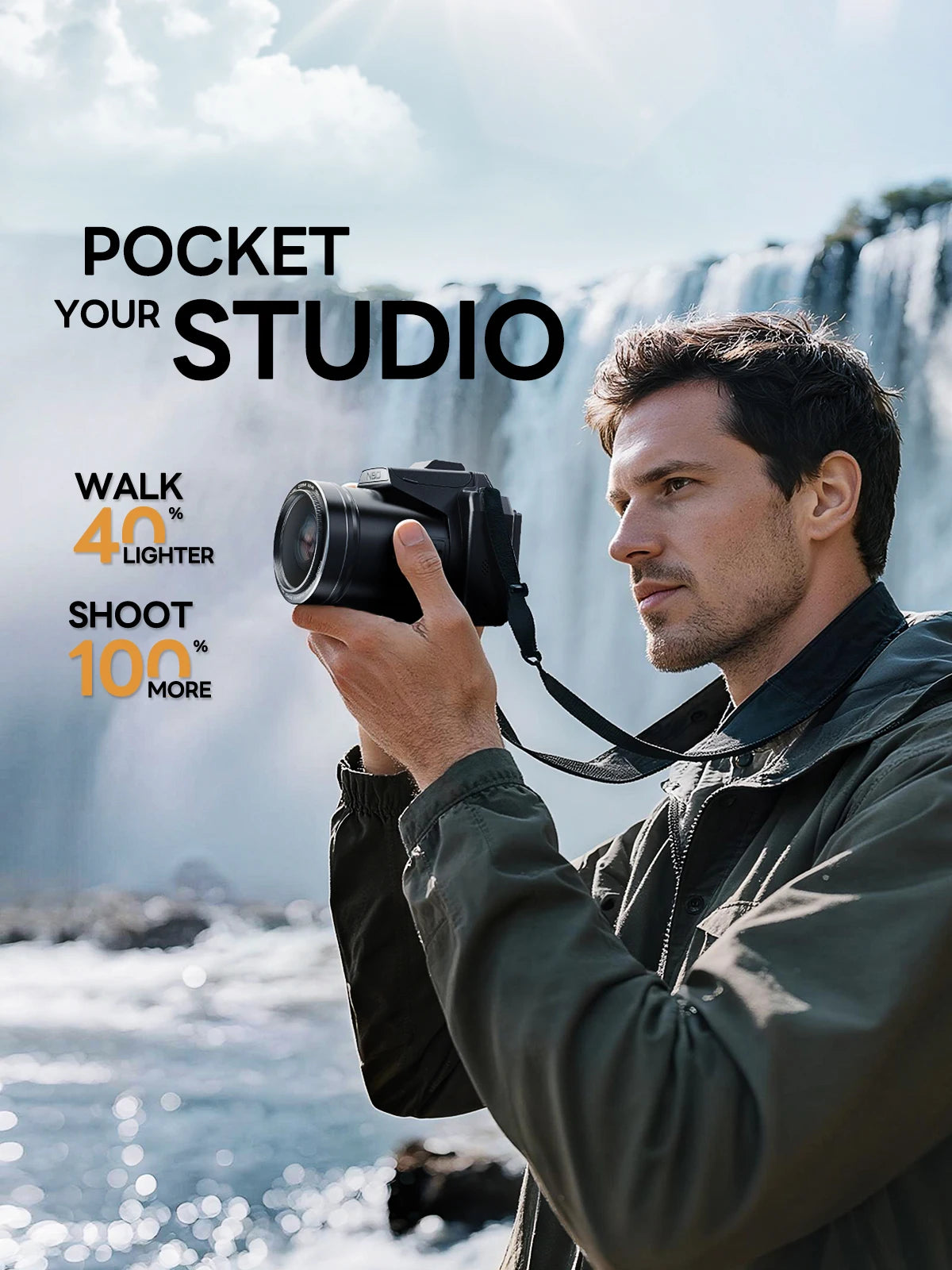 NBD S205E 64MP 5K Vlogging Camera For Professional Photography
